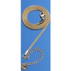 Rua Jewelry Çelik Italyan Recta Örme Kolye 3 Mm Altın Renk | Kararmaz ,unisex ,2 Yıl Garantili