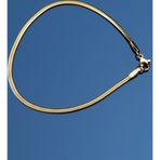 Rua Jewelry Çelik Italyan Yassı Yılan Altın Renk Bileklik 4 mm |Kararmaz Unisex 2 Yıl Garanti
