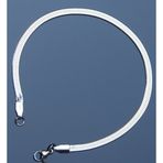 Rua Jewelry Çelik Italyan Yassı Yılan Balıksırtı Bileklik 21 Cm 4 Mm Gümüş Renk | Kararmaz Unisex 2 Yıl Garanti