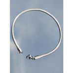 Rua Jewelry Çelik Italyan Yassı Yılan Bileklik 4 Mm Gümüş Renk | Kararmaz ,unisex ,2 Yıl Garantili