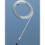 Rua Jewelry Çelik Italyan Yassı Yılan Kolye 2 Mm Gümüş Renk | Kararmaz , Unisex , 60 Cm, 2 Yıl Garantili