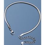 Rua Jewelry Çelik Italyan Yassı Yılan Worm Bileklik 3 Mm Gümüş Renk | Kararmaz ,unisex ,2 Yıl Garantili