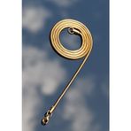 Rua Jewelry Çelik Italyan Yuvarlak Yılan Kolye 3 Mm Altın Renk | Kararmaz , Unisex , 2 Yıl Garantili