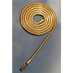 Rua Jewelry Çelik Italyan Yuvarlak Yılan Kolye 4 Mm Altın Renk | Kararmaz ,unisex ,2 Yıl Garantili