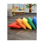 Rual Su Geçirmez Kumaş Bahçe Balkon İç ve Dış Mekan Dekoraitf Renkli Minder Puf 40x40cm