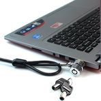 RUBAN Notebook Kilidi ve Güvenlik Kablosu (PC/Laptop) İki Tuşlu 1,9 m (Siyah)