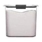 Rubbermaid Brilliance hava geçirmez gıda saklama kabı, kiler, kapak, un, şeker ve pirinç için, 12 fincan, şeffaf/gri