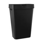 Rubbermaid Dokunmatik Kapaklı Mutfak Çöp Kovası, 12,2 Galon, Siyah, Ev/Mutfak/Daire/Garaj için Çöp Konteyneri
