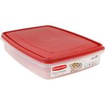 Rubbermaid Özel Plastik Yumurta Bekçisi Gıda Saklama Kabı, Kırmızı