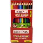 Rubenis 12 Renk Tam Boy Kuru Boya Kalemi 2720 Kırtasiye Ürünü Türkiye Menşeli - Yok