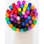 Rubenis 50'li Çift Uçlu Keçeli Fineliner Kalem 04MM-1MM Rbns F-1750 Farklı Renkler