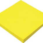 Rubenis 76x76 mm Fosforlu Sarı Çizgisiz Yapışkanlı Not Kağıdı