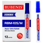 Rubenis Ekonomik Beyaz Mavi 12 Adet Tahta Kalemi