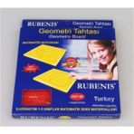 Rubenis Kırtasiye Geometri Tahtası 1 Adet Sarı Renk Ölçülerle Matematik Öğrenimi Destekleyici