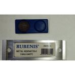 Rubenis Metal Mıknatıslı Yaka Kartı Gri