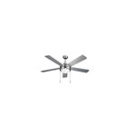 Rubenis RBT525 SLV 52 İnç 130W Armatürlü Glob Tavan Vantilatörü Gümüş