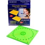 Rubenis Rgt-60 Geometri Tahtası Renkli Plastik Çift Taraflı Kullanım ve Ölçülere Uygun Yeşil Renk