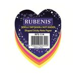 Rubenis RPS-114 Kalp Desen 4 Fosforlu Renk Not Kağıdı