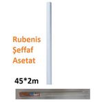 Rubenis Yapışkanlı Rulo Şeffaf 45 Cm X 2M Asetat