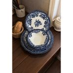 RUBİ PORSELEN Velour Navy 6 Kişilik 24 Parça Porselen Yemek Takımı