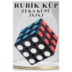 Rubik Küp 1 Adet Zeka Küpü Eğitici Oyuncak 3X3x3 Canlı Renkler Magic Cube 6X6 Cm