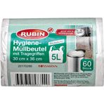 Rubin 5 lt 30x40 cm 60 Adet Çöp Torbası