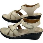 Rubin Leather Tam Ortopedik Deri Kadın Sandalet Deri Sandalet - Bej