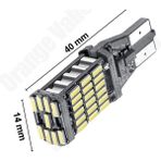 Rubutek T15 W16W Canbus 45 LED Beyaz Geri Vites Park Ampülü (2 Adet) T15 Ampül