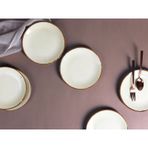 Ruby Seasons Bej 6 Kişilik Pasta Tabağı Seti 18cm
