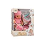 Ruby Su İçen ve Altını Islatan Eğitici Et Bebek Seti - Lazımlıklı, Biberonlu Emzikli Set PRA-14005340-6519