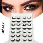 Rubyface 14LÜ Ipek Kirpik Seti - 3D 14 Farklı Model Ipek Kirpik Seti - --