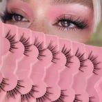 Rubyface 7li Yarım Boy İpek Kirpik - 3d Yarım Ay İpek Takma Kirpik - B37