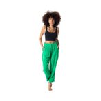 RUBYSTARS Benetton Yeşili Düğme Kapamalı%100 Viskon Belmando Pantolon BENETTON YEŞİLİ L starNM253