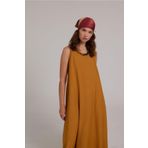 RUBYSTARS Kolsuz Elbise Hardal M starNM682