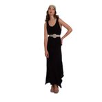 RUBYSTARS Kolsuz Elbise Siyah S starNM689