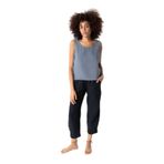 RUBYSTARS Koyu Gri Müslin Kalın Askılı Crop Bluz KOYU GRİ L starNM359