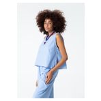 RUBYSTARS Mavi Kalın Askılı Crop Bluz MAVİ L starNM312