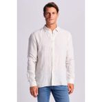 Ruck & Maul % 100 Pamuk Relaxed Fit Dokuma Gömlek Erkek Gömlek RMM025000014 24865 - Beyaz