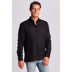 Ruck & Maul % 100 Pamuk Relaxed Fit Dokuma Gömlek Erkek Gömlek RMM025000014 24865 - Siyah - 2XL