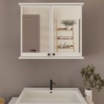 Ruda Aynalı Banyo Dolabı, Beyaz