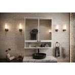 Ruda Raflı Aynalı Banyo Dolabı, Beyaz