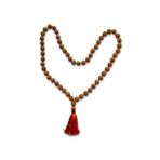 Rudrakşa 54 Taneli Yarım Mala Unisex Kolye Tesbih Hindistan Rudraksha 101ym