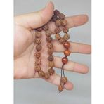 Rudraksha Tohum Düğümlü 33lük Tesbih (51622)