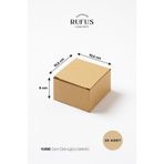 rufus concept 10,5x10,5x6cm Kilitli Kraft Kutu 25 Adet