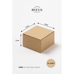 rufus concept 8x8x5cm Kilitli Kraft Kutu 25 Adet