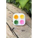 Rufus Concept Kalanchoe Çiçeği 4'lü Silikon Mum Kalıbı - Beyaz
