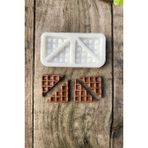 Rufus Concept Waffle 4'lü Silikon Mum Kalıbı - Beyaz