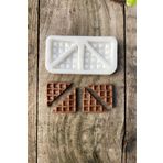 Rufus Concept Waffle Dörtlü Mum Kalıbı (Silikon)