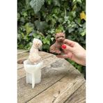 Rufus Concept West Highland Köpek Silikon Mum Kalıbı - Beyaz