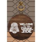 Rug Mood Modern Kapı Süsü Ahşap Dark Stde Star Wars Dış Mekan Kapı Süsü